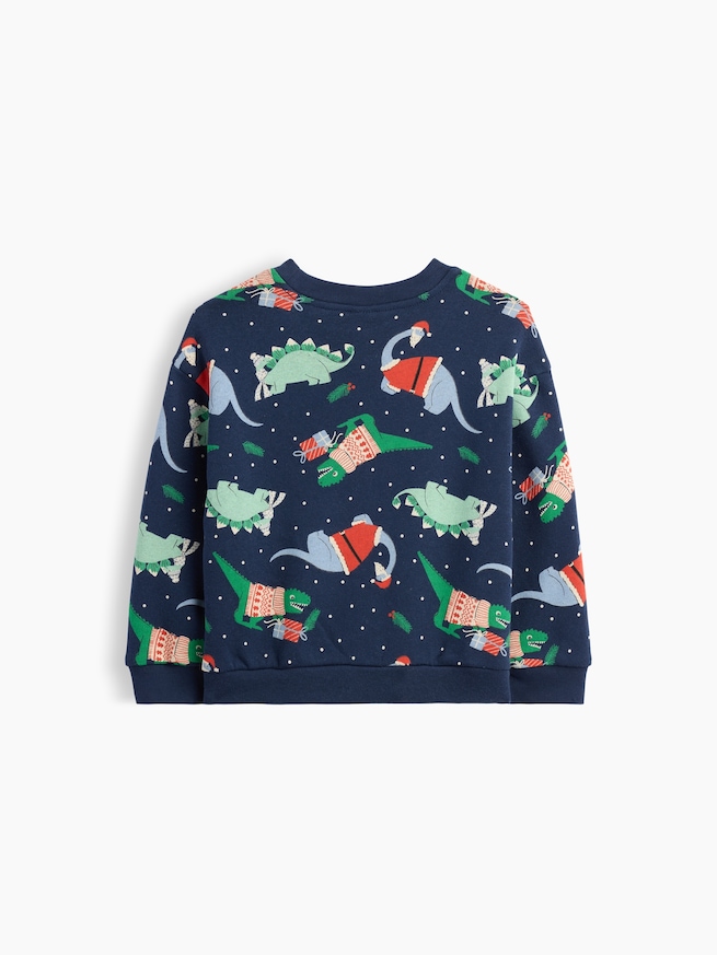 babyGap リラックスフィット プリント クルーネック スウェットシャツ-1