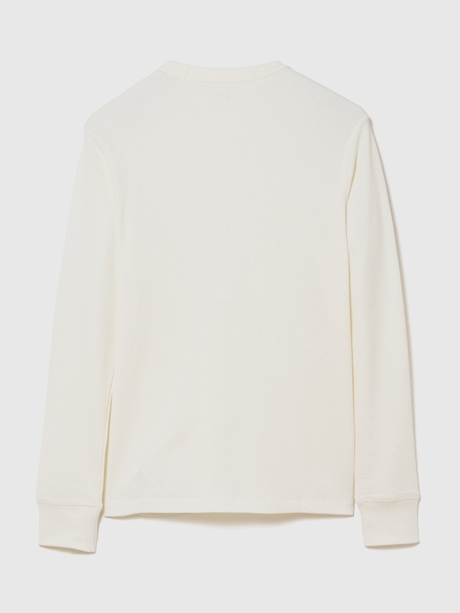 ワッフル クルーネックTシャツ-1