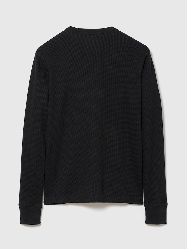 ワッフル クルーネックTシャツ-1