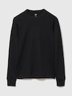 ワッフル クルーネックTシャツ-0