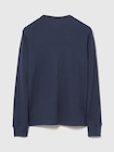 ワッフル クルーネックTシャツ-1
