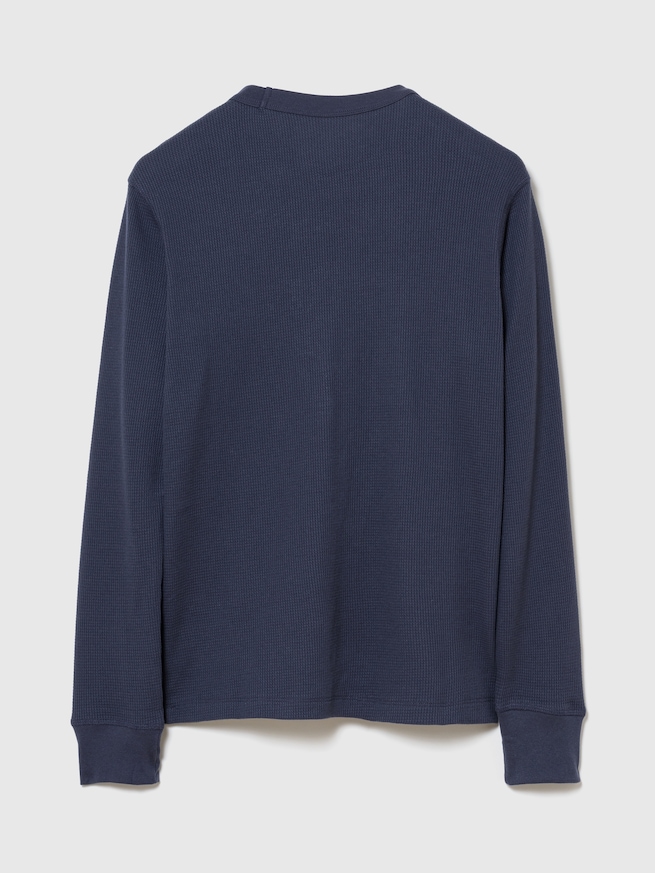 ワッフル クルーネックTシャツ-1