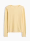 ワッフルニット クルーネックTシャツ-3
