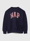 リサイクル NAPロゴ パジャマスウェットシャツ (キッズ)-7