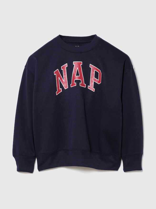 リサイクル NAPロゴ パジャマスウェットシャツ (キッズ)-7