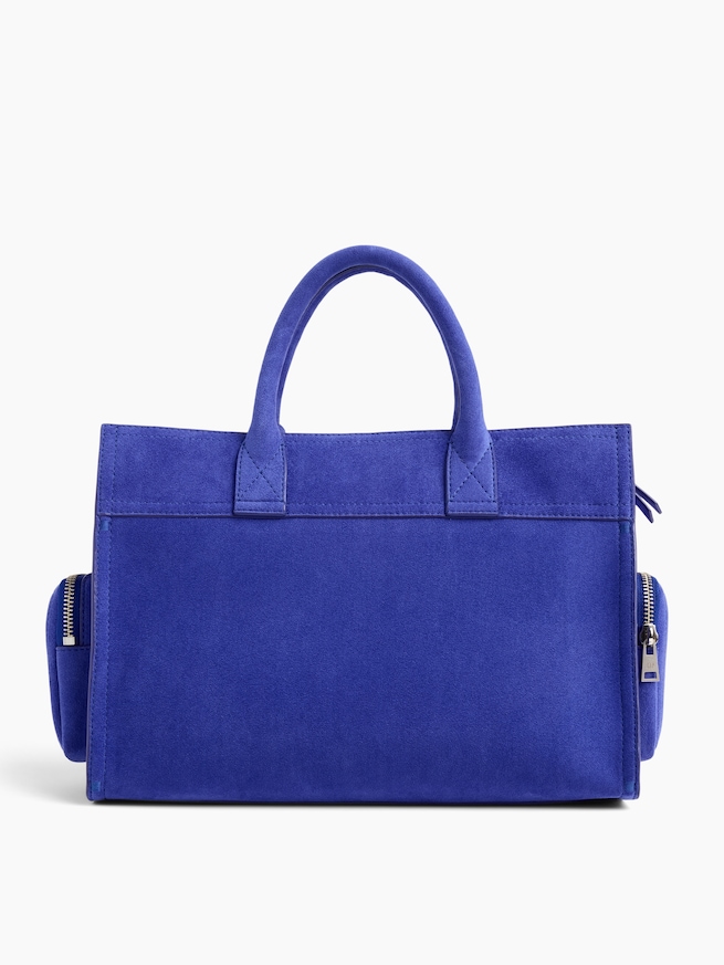 ヴィーガンスエード 5ポケット サッチェルバッグ-2
