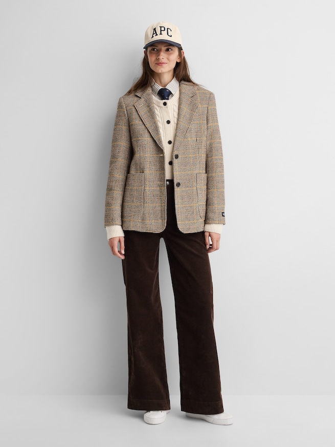 Gap &times; A.P.C. ウール ケーブルニットカーディガン-2