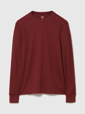 ワッフル クルーネックTシャツ