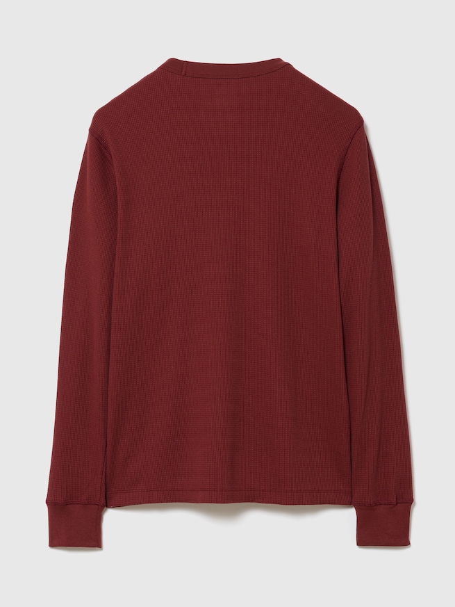 ワッフル クルーネックTシャツ-1