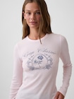 ワッフルニット クルーネックTシャツ-4