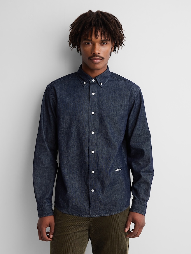 Gap &times; A.P.C. デニムリラックスシャツ-0
