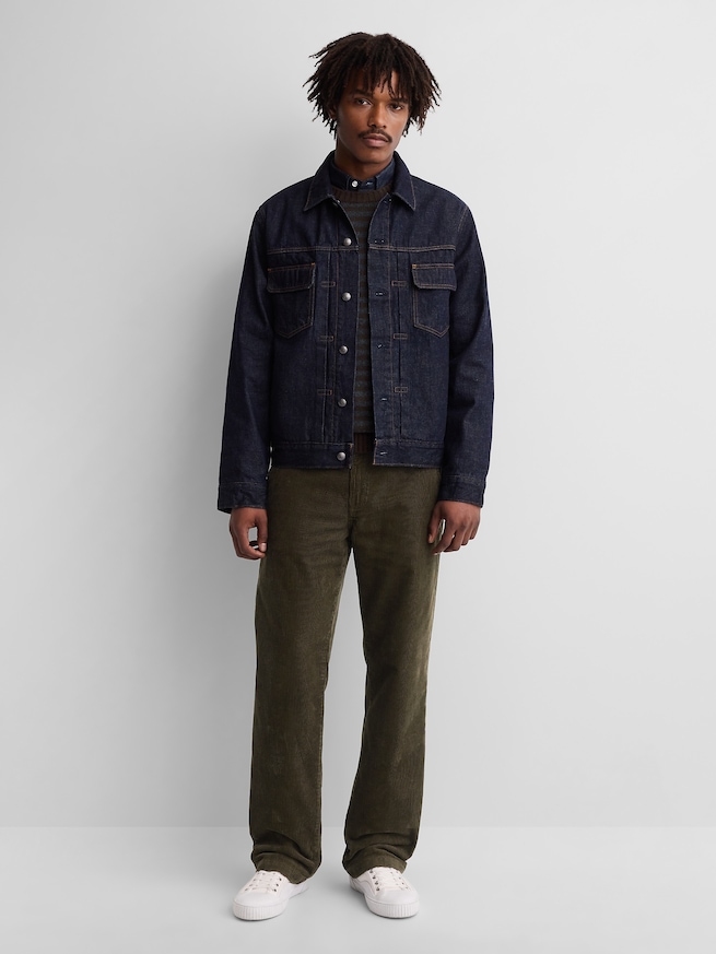 Gap &times; A.P.C. コーデュロイ リラックス ストレートパンツ-0