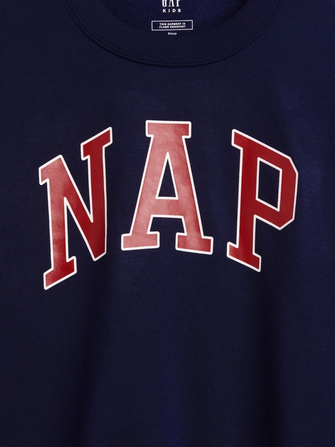 リサイクル NAPロゴ パジャマスウェットシャツ (キッズ)-3