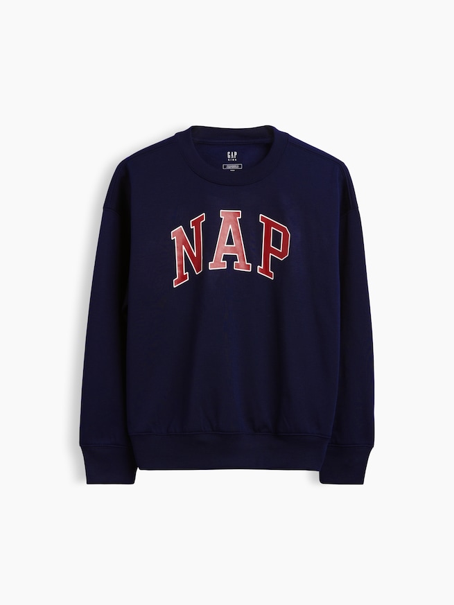 リサイクル NAPロゴ パジャマスウェットシャツ (キッズ)-4