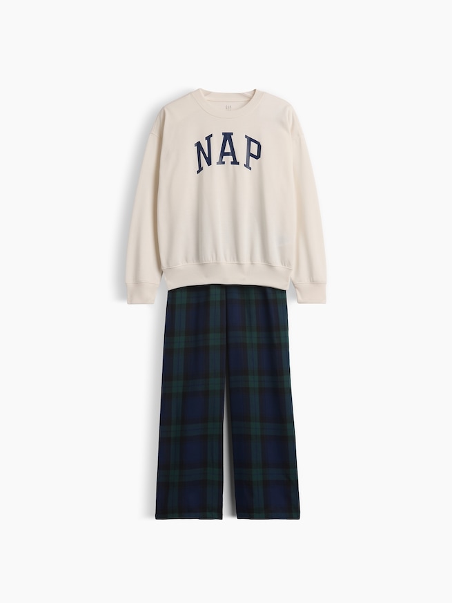 リサイクル NAPロゴ パジャマスウェットシャツ (キッズ)-4