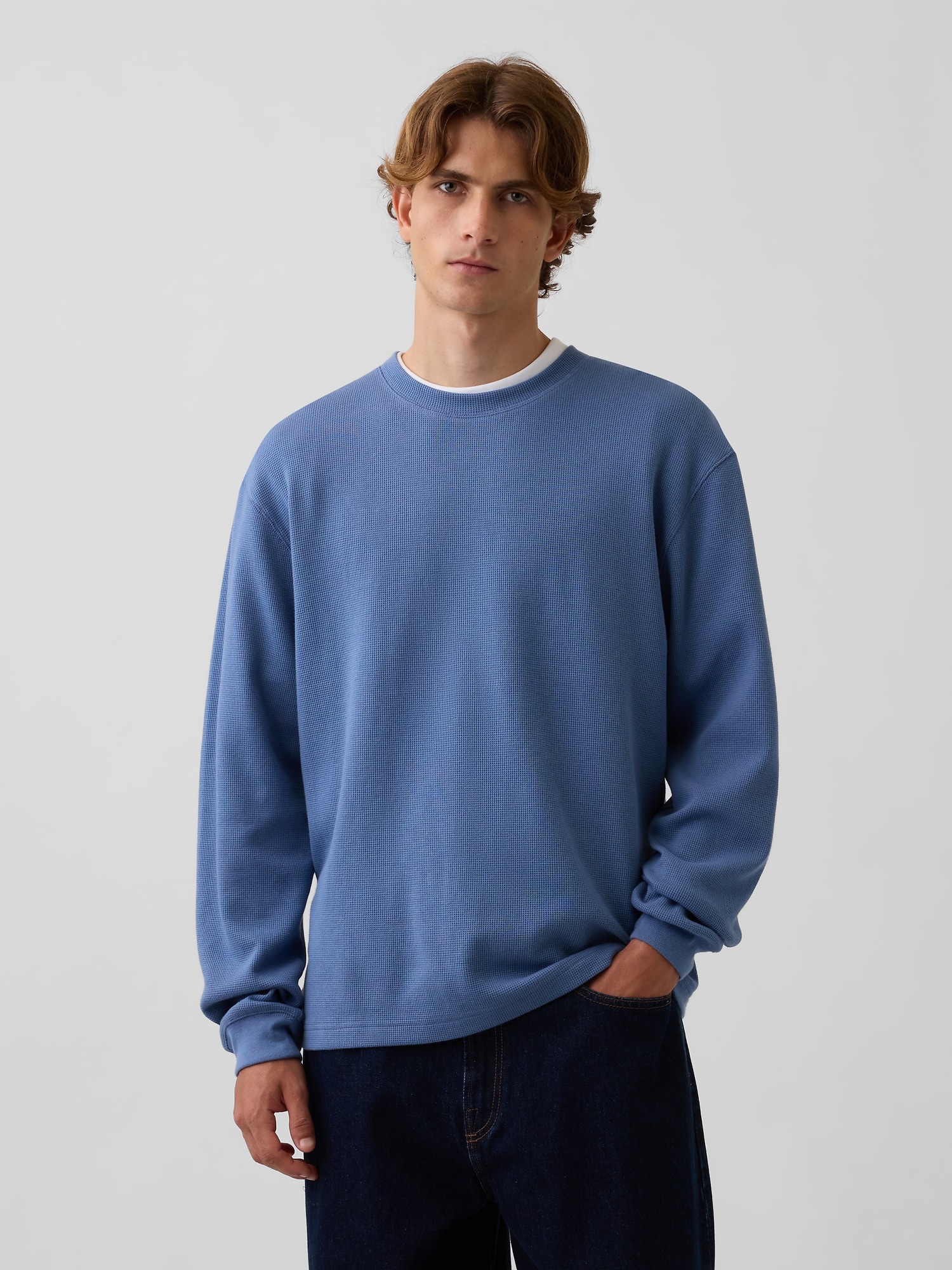 Gap公式オンラインストア | リラックスフィット ワッフルTシャツ