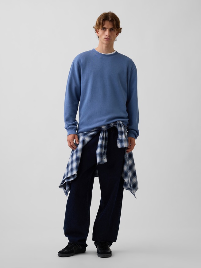 リラックスフィット ワッフルTシャツ-1