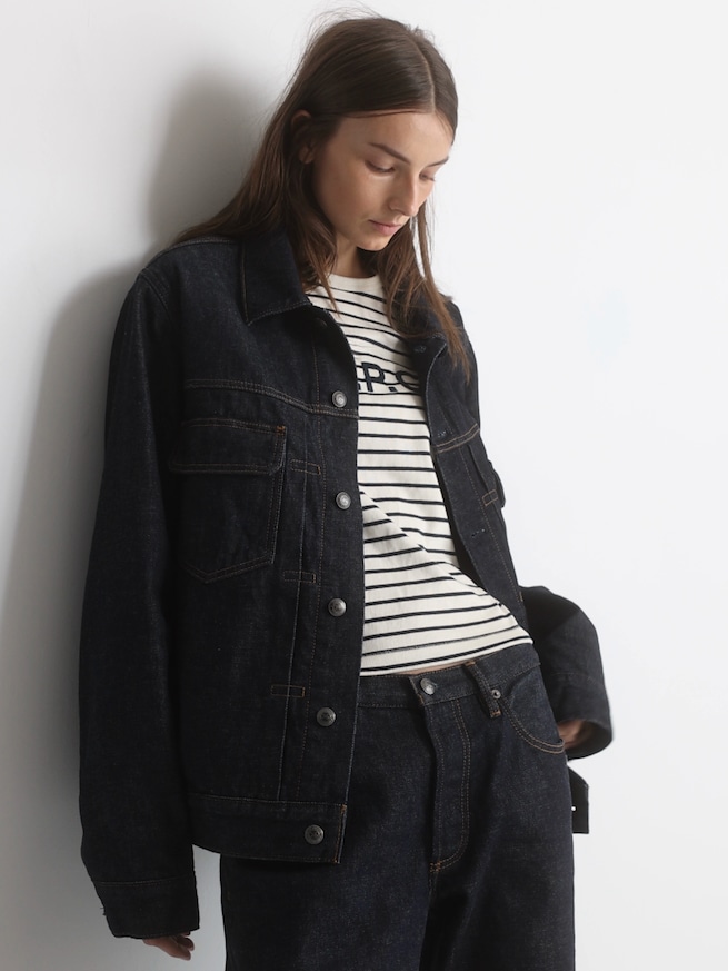 Gap &times; A.P.C. 裏地付き ジャパニーズ デニムジャケット-8