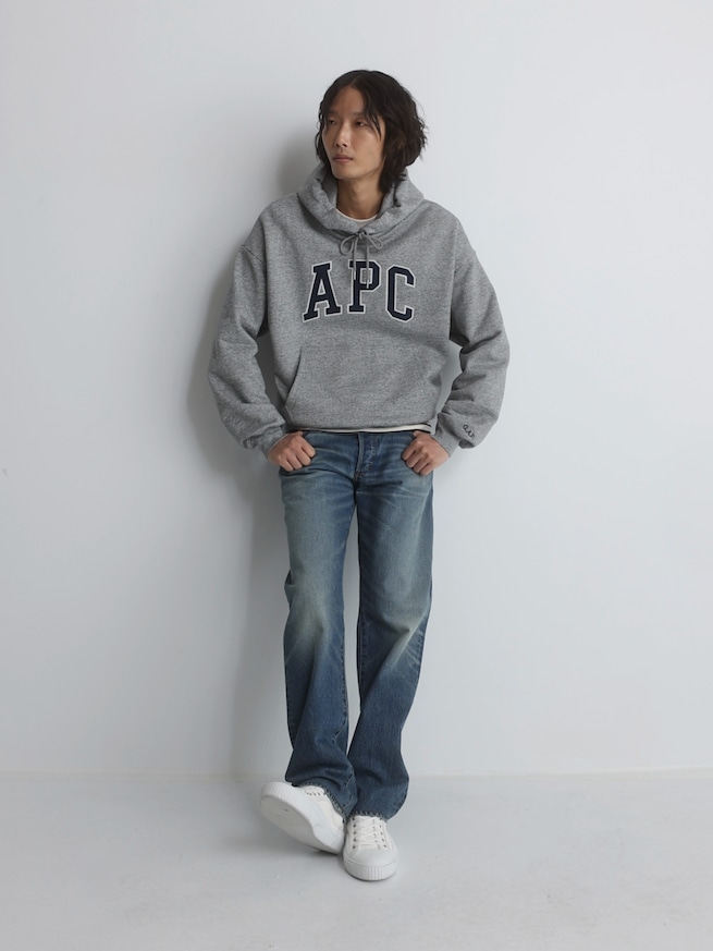 Gap &times; A.P.C. エクストラヘビーウェイト ロゴパーカー-8