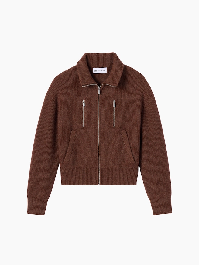 Gap &times; Victoria Beckham ウールカシミヤ ジップアップセーター-6