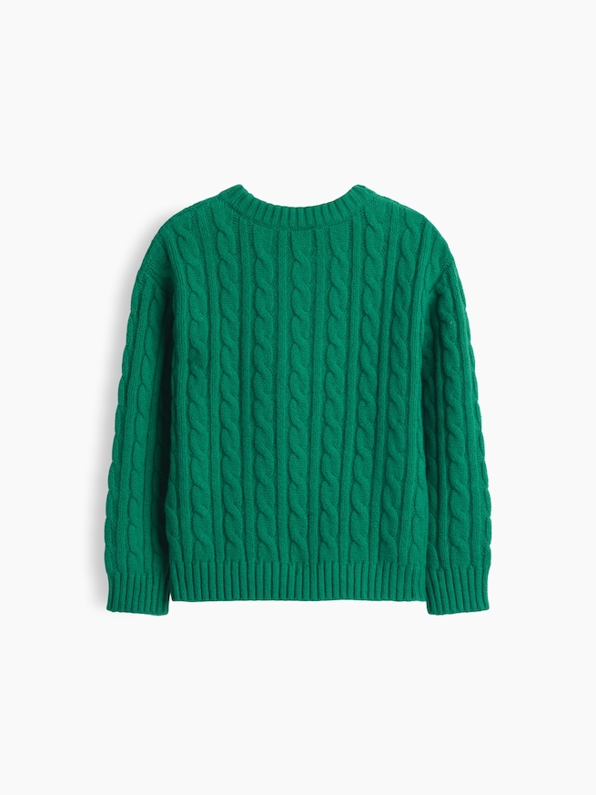 CashSoft カシミヤタッチ ケーブルニットセーター (幼児・ベビー)-2