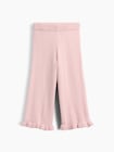 CashSoft カシミヤタッチ ラッフルフリル ワイドパンツ-1