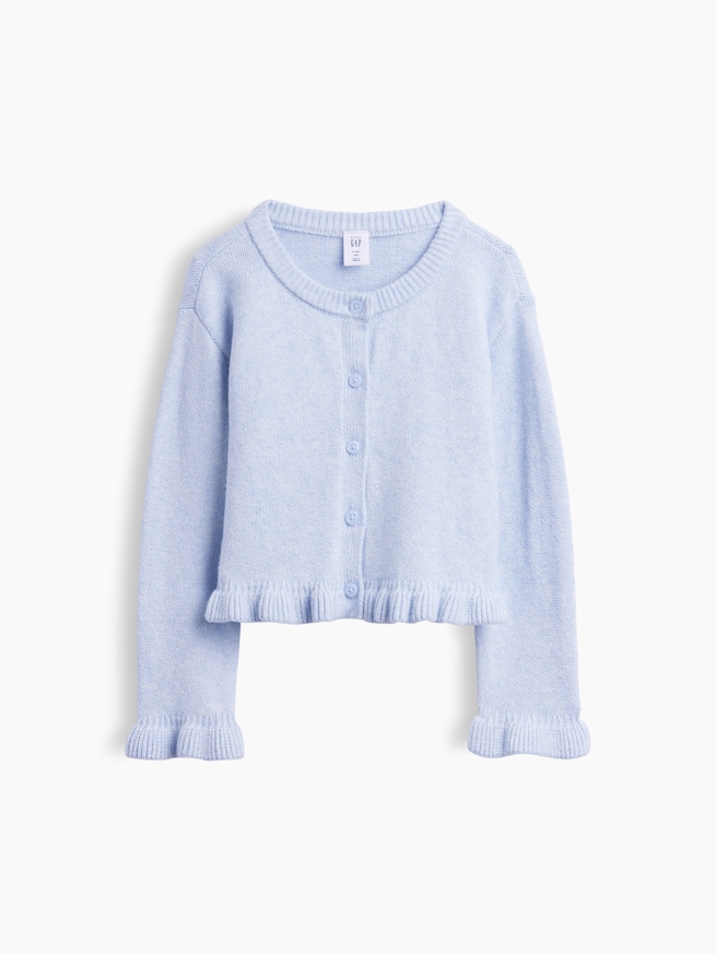 CashSoft カシミヤタッチ ラッフルフリル ニットカーディガン (幼児・ベビー)-1