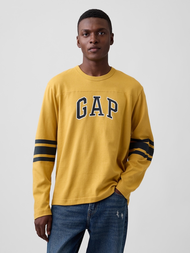 バーシティスタイル GAPロゴTシャツ-0