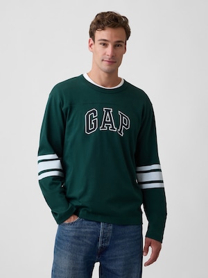 バーシティスタイル GAPロゴTシャツ