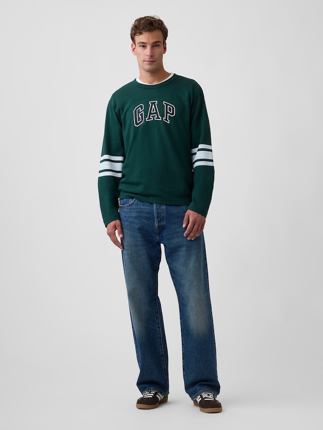 バーシティスタイル GAPロゴTシャツ-1