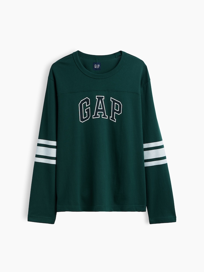 バーシティスタイル GAPロゴTシャツ-4