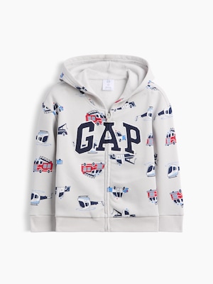 babyGap リラックスフィット GAPロゴ ジップアップパーカー