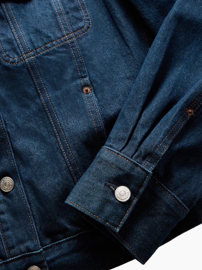 Gap &times; Victoria Beckham リラックスフィット クロップド デニムジャケット-6