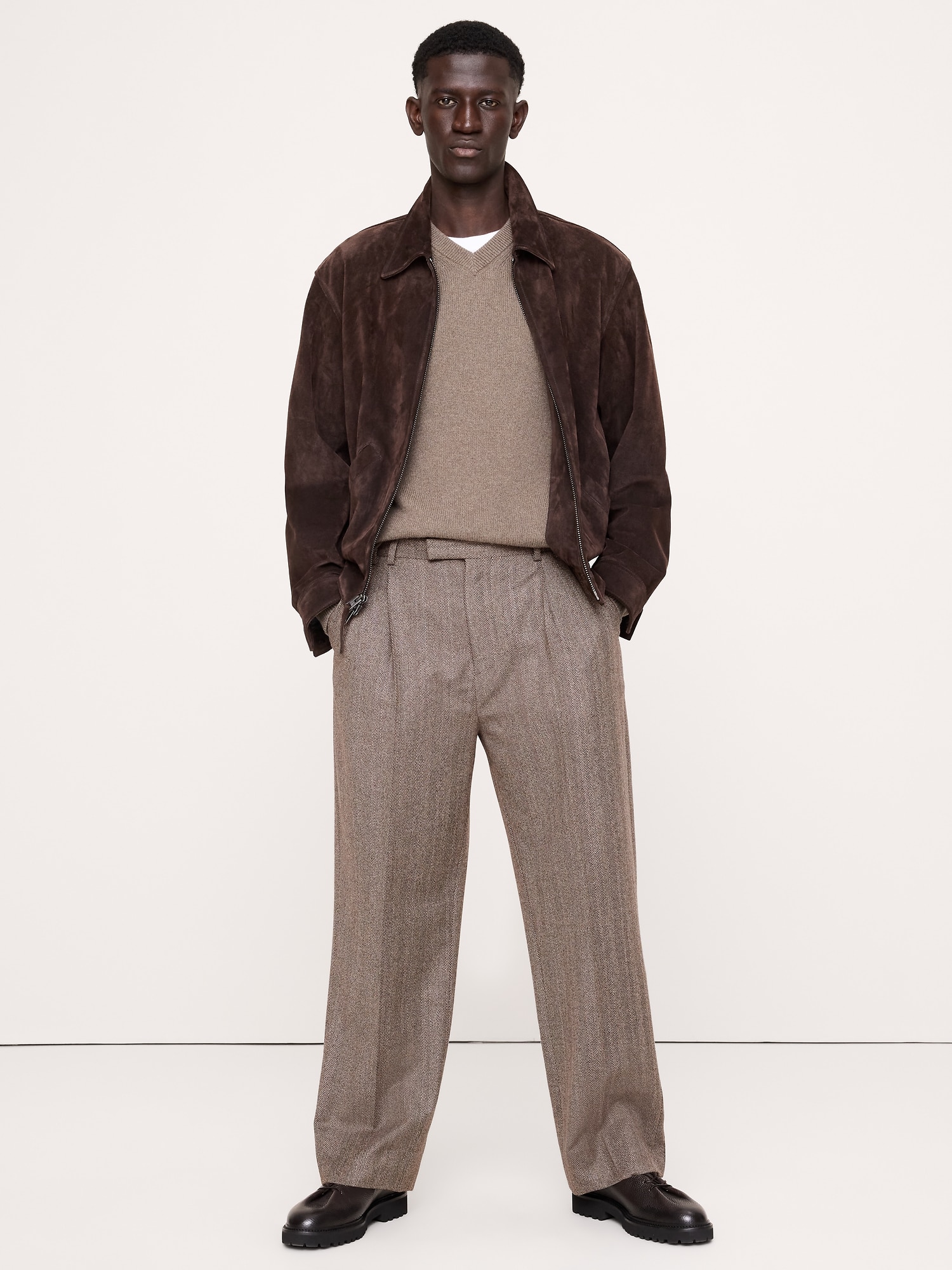 リラックス プリーツ ドレスパンツ-0