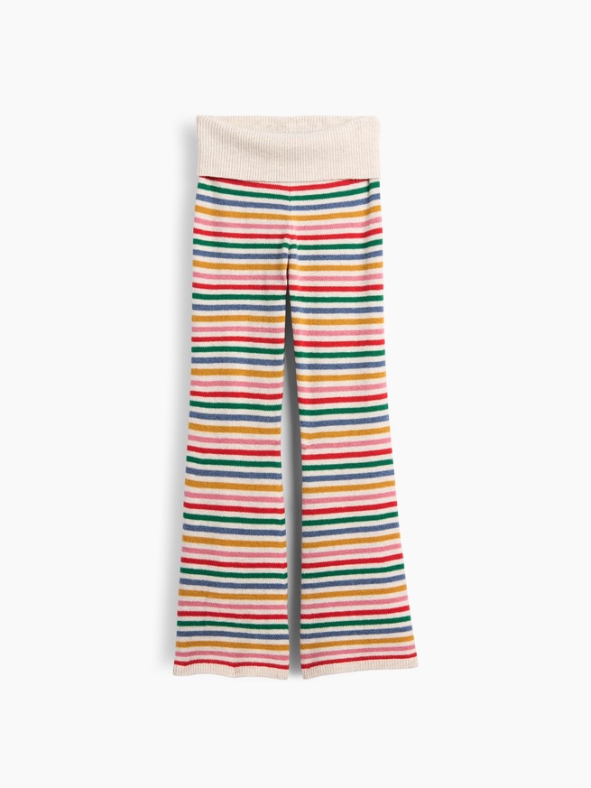 CashSoft カシミヤタッチ ロールアップ フレアニットレギンス (キッズ)-1
