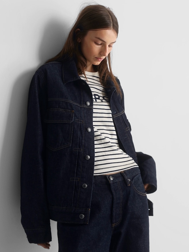 Gap &times; A.P.C. 裏地付き ジャパニーズ デニムジャケット-8