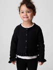 CashSoft カシミヤタッチ ラッフルフリル ニットカーディガン (幼児・ベビー)-0