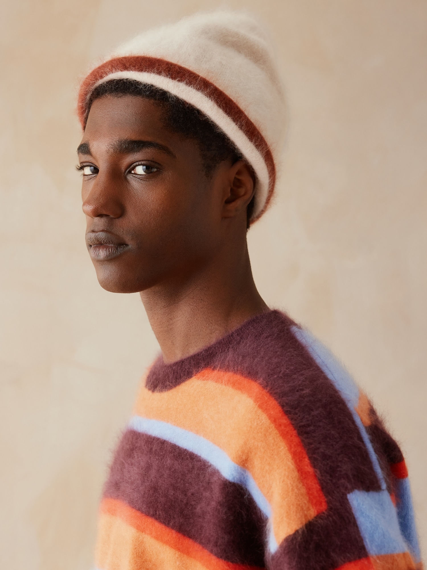 Banana Republic x Zankov | Jules リバーシブル ブラッシュドカシミヤ ビーニー-1