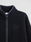 ボア GAPロゴ ジップアップジャケット (キッズ)-4