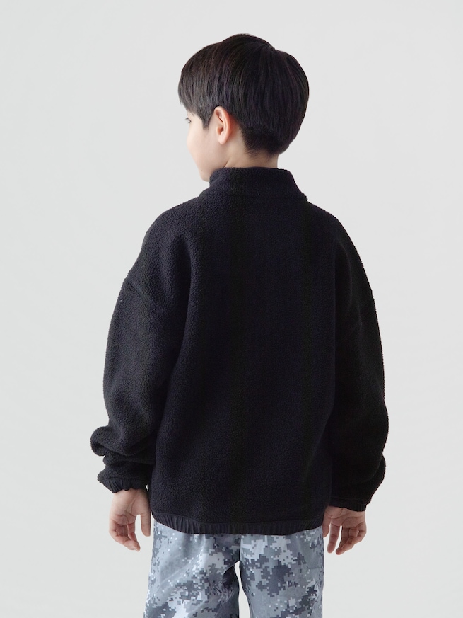 ボア GAPロゴ ジップアップジャケット (キッズ)-1