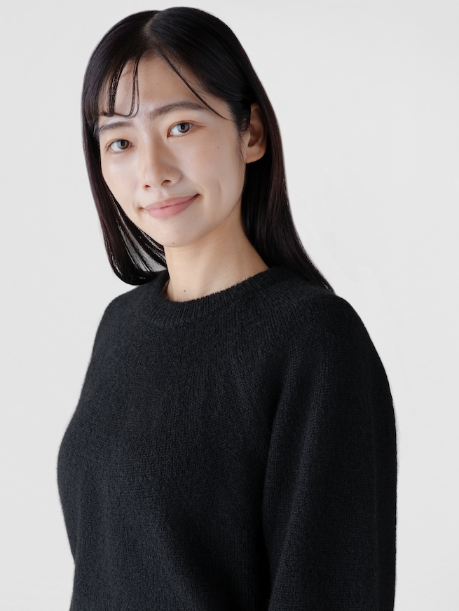 ふわもこ リラックスフィット クルーネックセーター-2