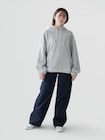 リラックスフィット マイクロフリース GAPロゴパーカー-5
