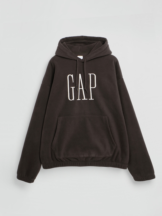 リラックスフィット マイクロフリース GAPロゴパーカー-6