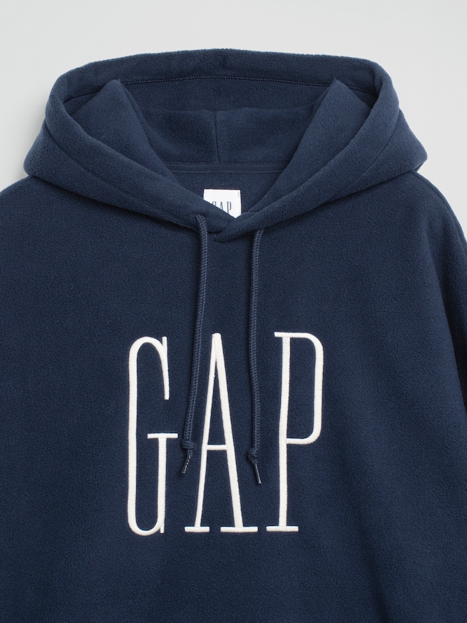 リラックスフィット マイクロフリース GAPロゴパーカー-2