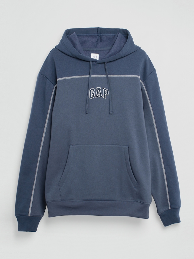 リラックスフィット カラーブロック GAPロゴパーカー-3