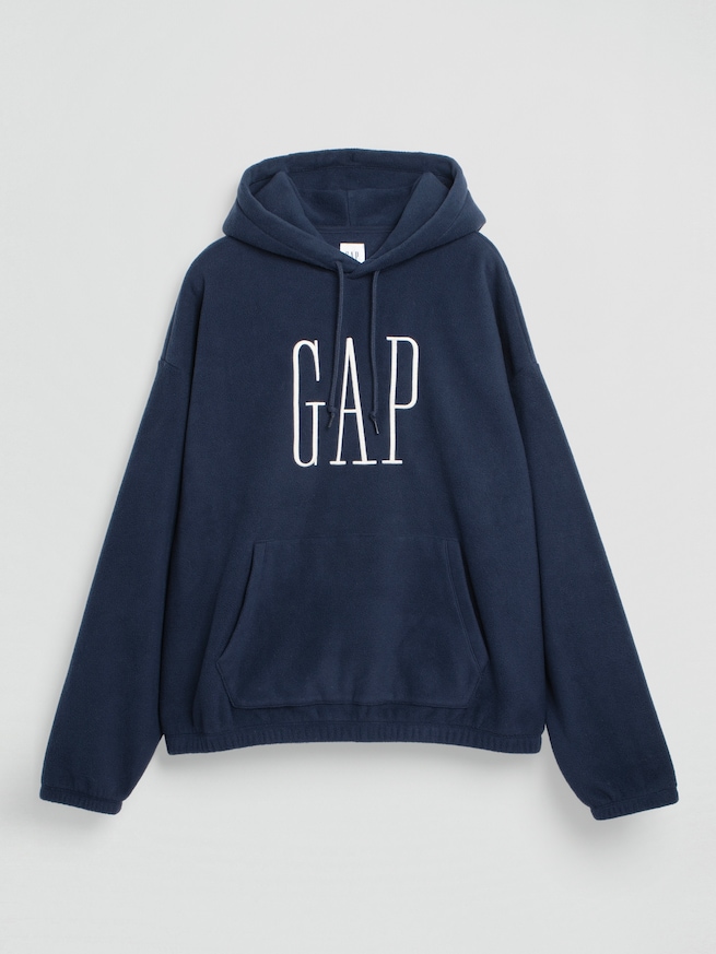 リラックスフィット マイクロフリース GAPロゴパーカー-3