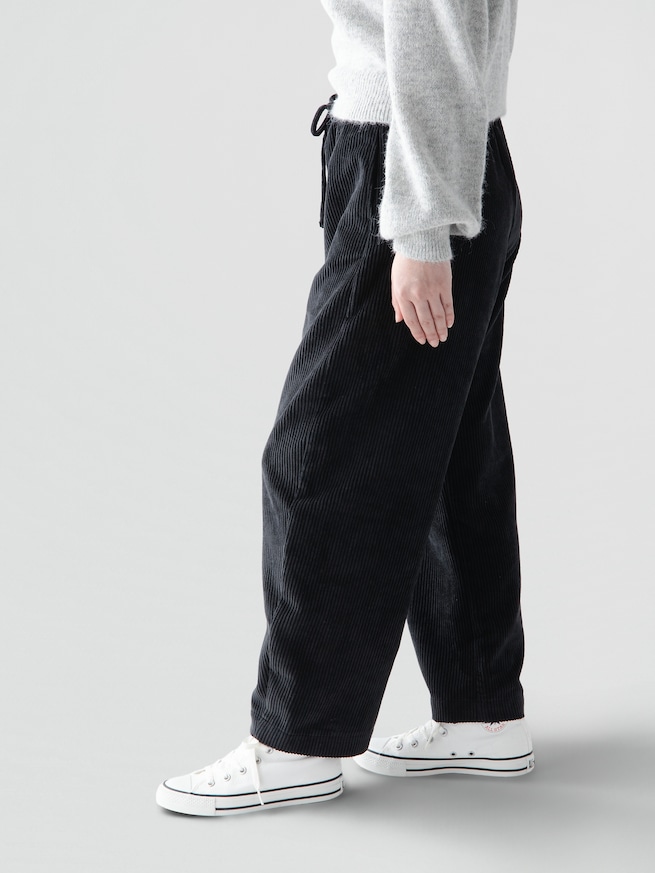 ミッドライズ コーデュロイ バレルパンツ-2