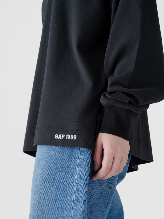 GAP1969ロゴ  チュニックTシャツ-2