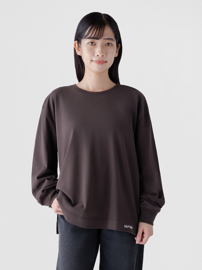 GAP1969ロゴ  チュニックTシャツ-0