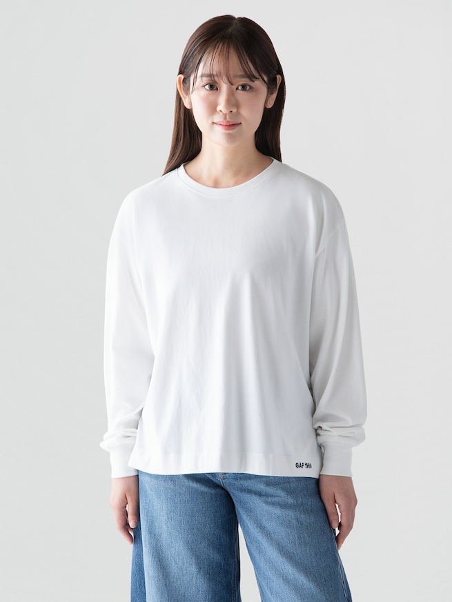 GAP1969ロゴ  チュニックTシャツ-0